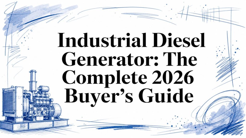 industrial diesel generator generator illustration